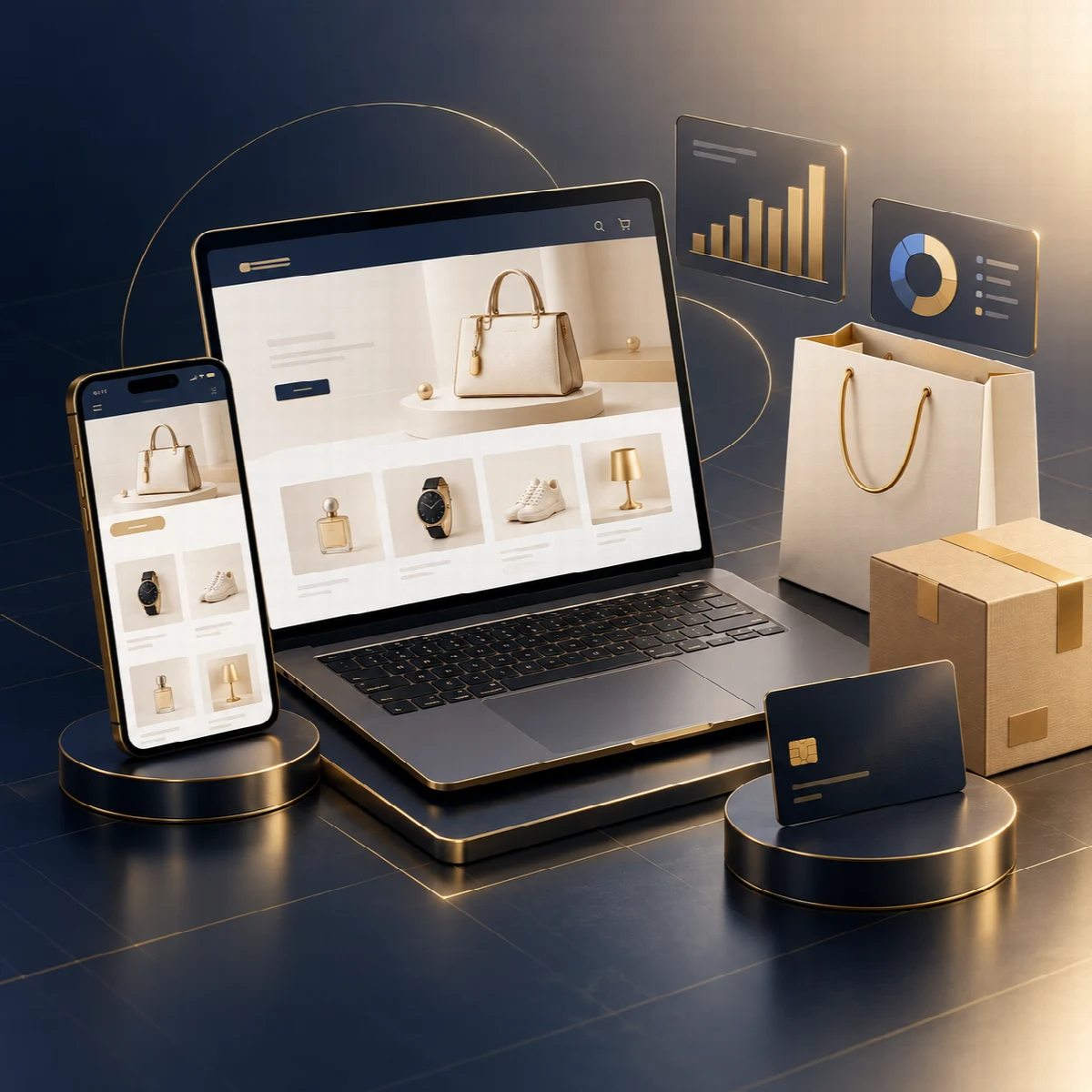 Integrated e-commerce platform across desktop and mobile devices